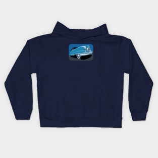 1950 Nash Ambassador IN BLUE Kids Hoodie